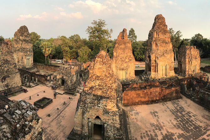 Angkor Jeep Tour with Sunset & Sunrise - Angkor Thom and Bayon: 49 towers and four divine faces