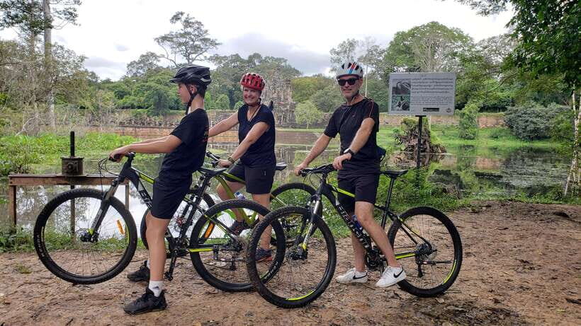 Angkor Jungle Biking Adventure Private Cycling Tour - Angkor Wat stop: iconic views, plus a bike-friendly pace