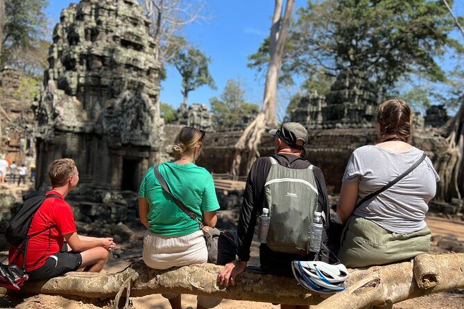 Angkor Wat Bike Tour with Lunch Included - Ta Prohm: kapok trees and temple framing by roots