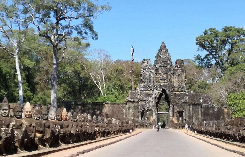Angkor Wat by Vintage Jeep – Private Tour (Optional Sunrise) - Angkor Thom’s South Gate to Bayon’s smiling faces