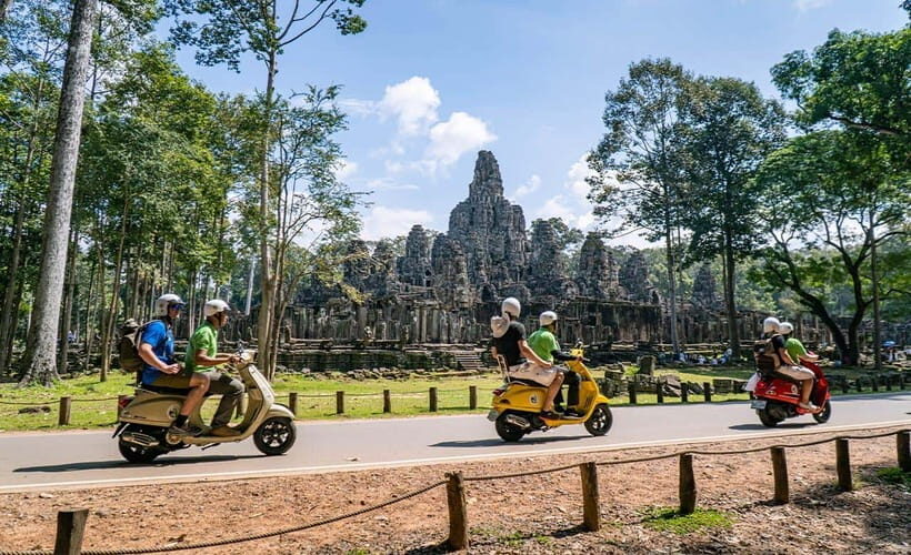 Angkor Wat: Guided Vespa Tour / Tuk Tuk or Car - Bayon Temple in the Morning: Stone Faces, Better Light, and Good Storytelling