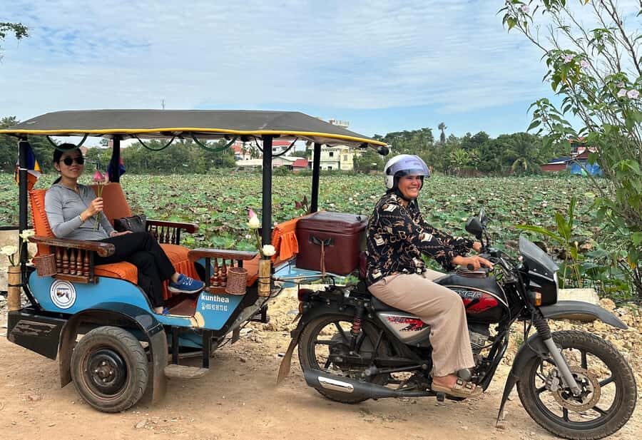 Angkor Wat & Temples: Private Spiritual Tour by Lady Tuk Tuk - South Gate of Angkor Thom: the entrance with stone gods and demons