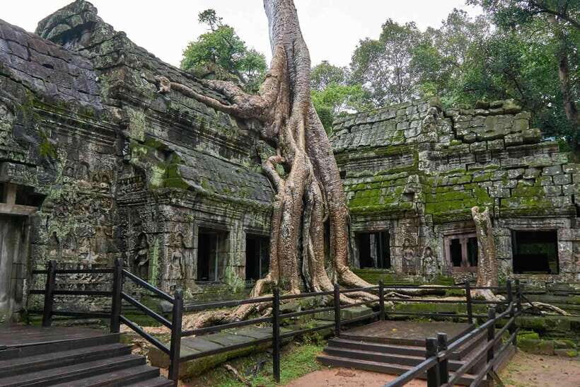Angkor Zipline and Temple Tour with Sunset - Angkor Thom from the South Gate approach