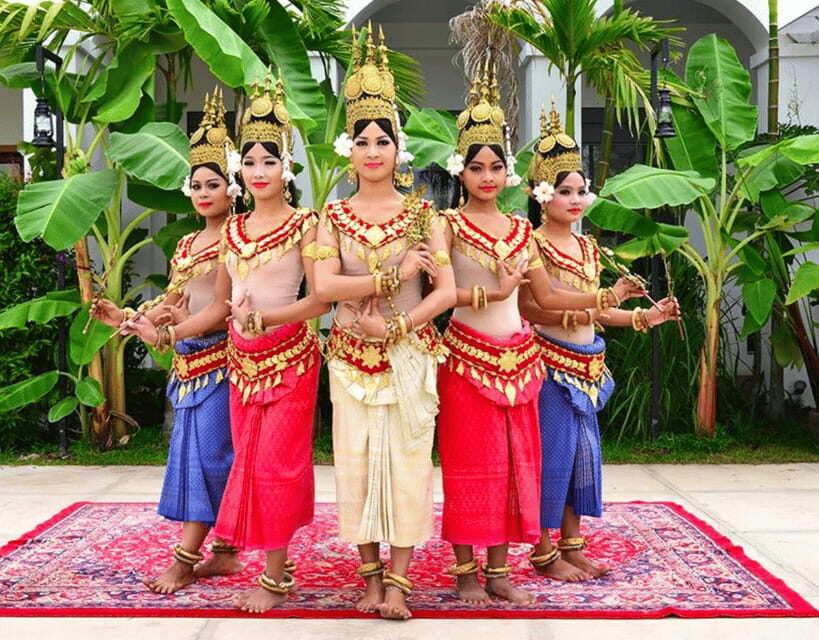 Apsara Dance Show with Dinner by Tuk-Tuk Roundtrip Transfer - Four-course Cambodian dinner: what’s on your table