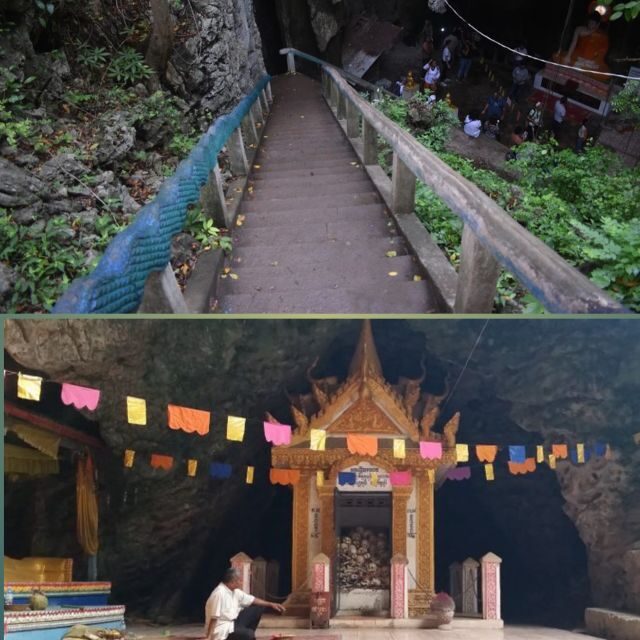 Battambang,Tuktuk and kayak, BambooTrain ,Wat Banan,Bat cave - Bat Cave at dusk: millions of bats, real timing, and a memorable end