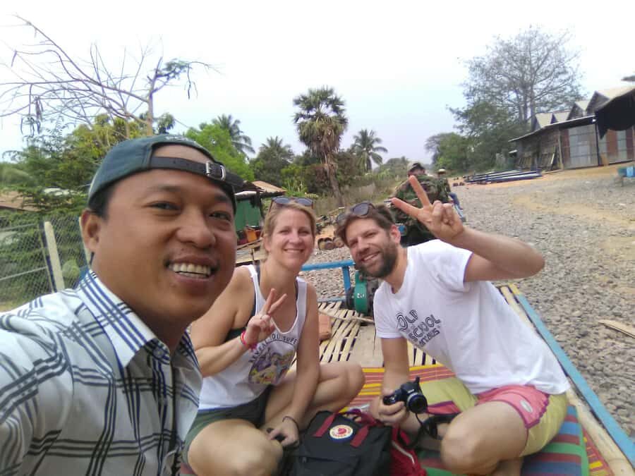 Battambang,Tuktuk and kayak, BambooTrain ,Wat Banan,Bat cave - Timing That Makes Sense: from 9:00 pickup to dusk bats