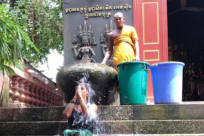 Buddhist Water Blessing and Real Life Experience with Local - Wat Preah Prom Rath: where Buddha’s story is shown, not just told