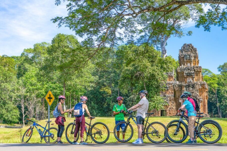 Cycle Angkor Backroad Bike Tour / E-Bike or Tuk Tuk - Late-day Angkor Wat: space, symbolism, and calmer photos