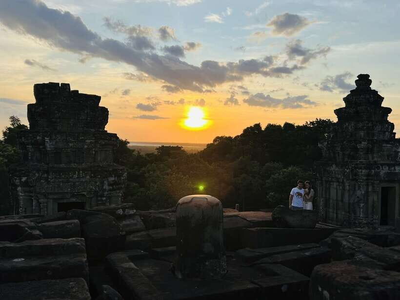 Explore Angkor Wat by Bike and Sunset - Entering Angkor Wat early, from the seat of a bike