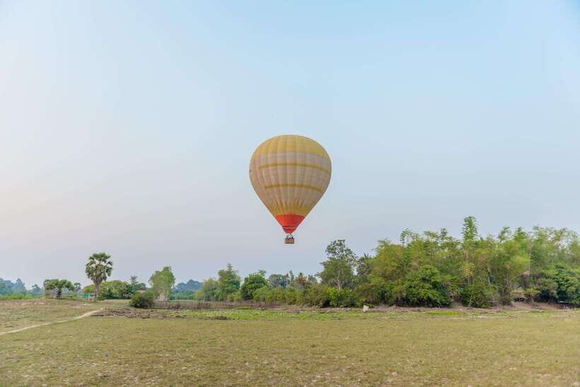 From Krong Siem Reap: Angkor Hot Air Balloon Ride w/ Pickup - Bakong and Lolei Temple From Above: The Aerial Lesson