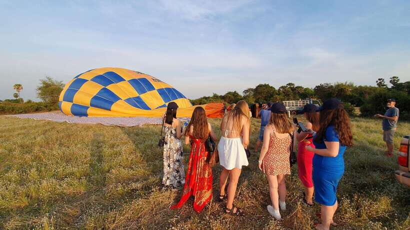 From Krong Siem Reap: Angkor Hot Air Balloon Ride w/ Pickup - Small-Group Feel: What Up to 10 People Changes