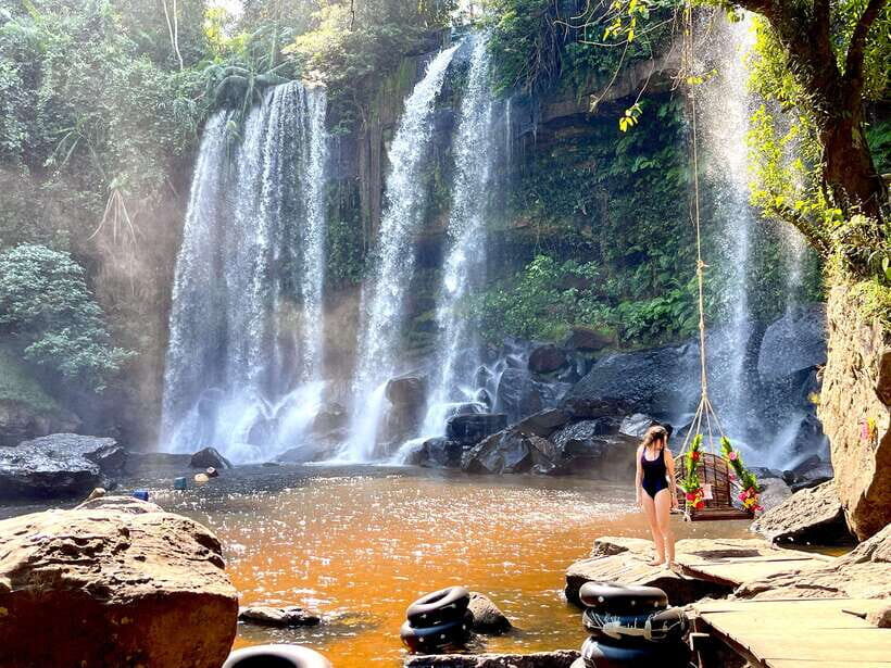 From Siem Reap: Banteay Srei and Kulen Waterfall Guided Tour - Waterfalls on Kulen: Two Falls, One Weather Story
