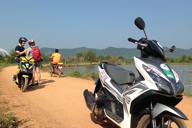 Full Day Pepper Farm Adventure by Scooter - Salt farm stop: how Kampot turns seawater into value