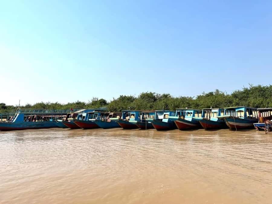Kompong Pluk Tour - The best moment: sunset views from the floating café