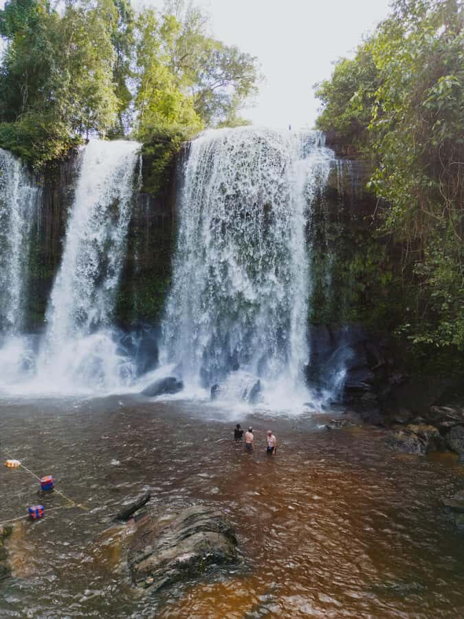 Kulen Waterfall: Rise and Shine with Cliff, Village w/ Guide - Cliff viewpoints for photos: less chaos, more patience