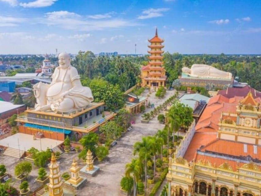 Mekong Delta Full Day Tour | From Ho Chi Minh, Vietnam - Vinh Trang Pagoda: a calm pause before the river scenes