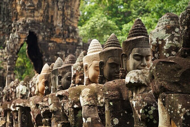 Personalised Angkor Wat Sunrise Tour by an air-conditioned car - Angkor Thom South Gate, Bayon, Baphoun, and the Royal Palace zone
