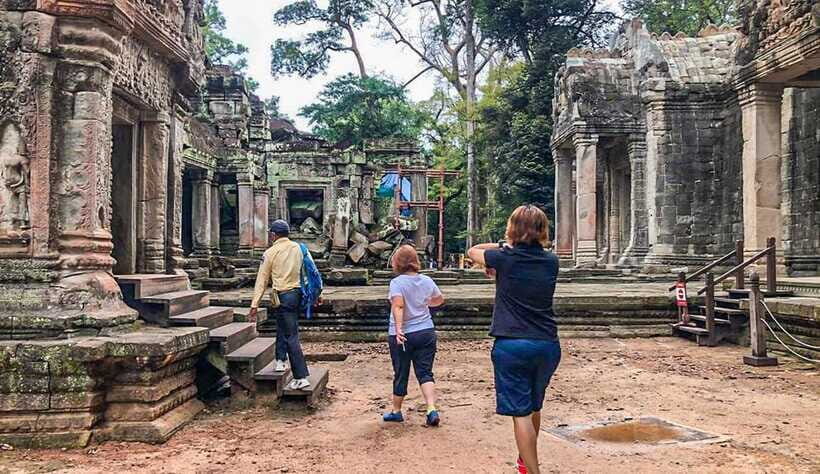 Phnom Bakheng Sunset Tour, Pre Rup, Neak Pean, Preah Khan - Preah Khan: King Jayavarman VII’s tribute to a father, with roots and crumbling stone