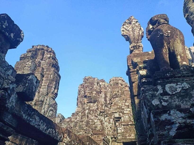 Private One Day Tour with Sunrise at Angkor Wat - Angkor Thom’s Southern Gate and Bayon face-tower overload (in a good way)