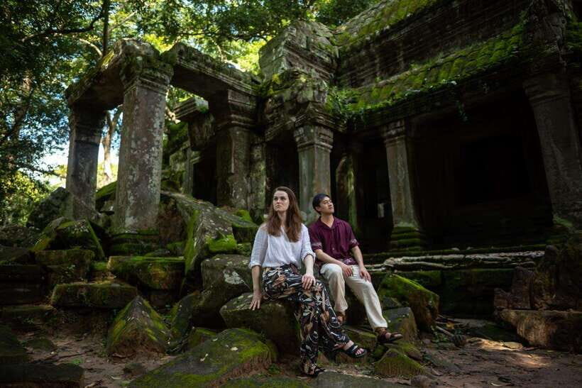 Professional Photoshoot in Angkor Archaeological Park - Ta Prohm and the Tomb Raider look: textures that photograph well