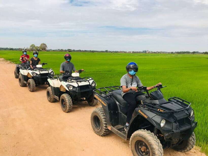 Siem Reap: 4-Hour Countryside Quad Bike Tour - The Coconut Break and a Different Route Back