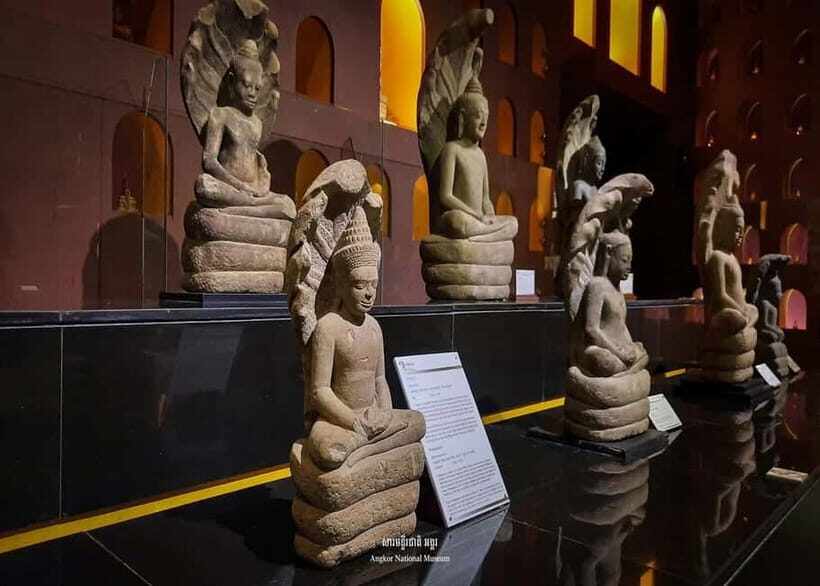 Siem Reap: Angkor National Museum Admission Ticket - The big visual hits: Buddha statues and ancient inscriptions