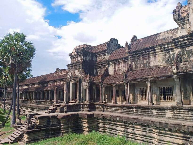 Siem Reap: Angkor Wat Private Tour by Tuk Tuk - Angkor Thom’s South Gate: walls, moat, and instant scale