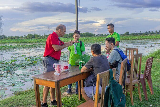Siem Reap Countryside Sunset Vespa Tour / Tuk Tuk Available - Stop 4: Phnom Krom rice fields at sunset (about 1 hour)