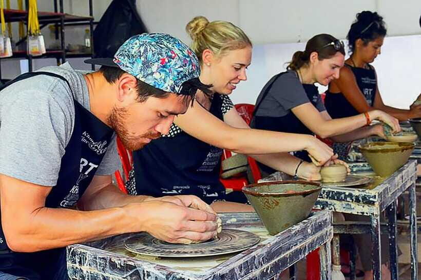 Siem Reap : Pottery Classes with Transfer round trip - Khmer designs: where your bowl stops being blank clay