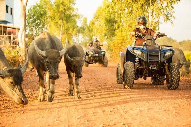 Siem Reap Rustic Side Quad Bike Adventure - From hotel pickup to rice-field ride time