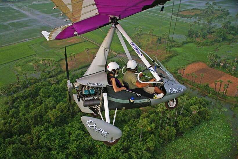 Sky Venture Microlight Siem Reap - The route possibilities: temples, jungle edges, and water-country options