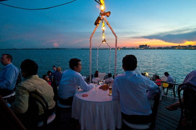 Sunset Cruise on the Mekong with Kanika Boat - A Calm, Wooden Catamaran Sunset on the Tonle Sap and Mekong
