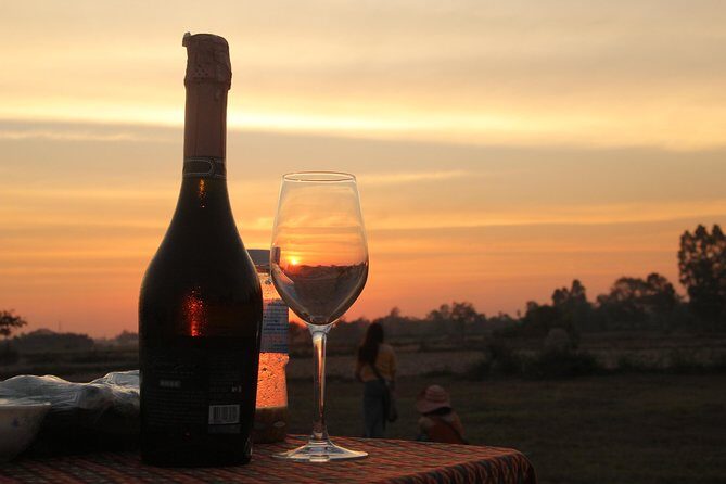 Sunset Dinner at Rice Paddy Fields - Ox-Cart Riding Through Houses, Rice Paddies, and Crops