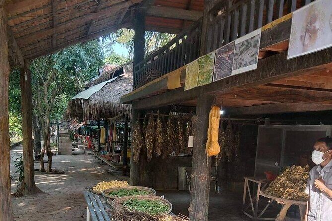 The Mekong Silk Island Guided Cruise (Private tour) - The village circuit: school, pagoda, Kromuon market, seasonal farming