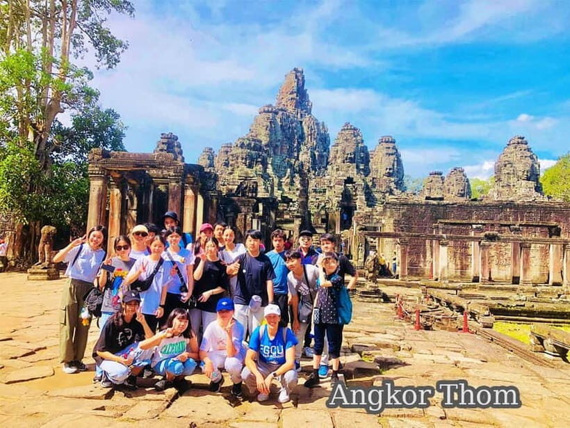 Ultimate Sunrise to Angkor Wat, Angkor Thom and Bayon Temple - Angkor Thom South Gate and Bayon (together with city context)